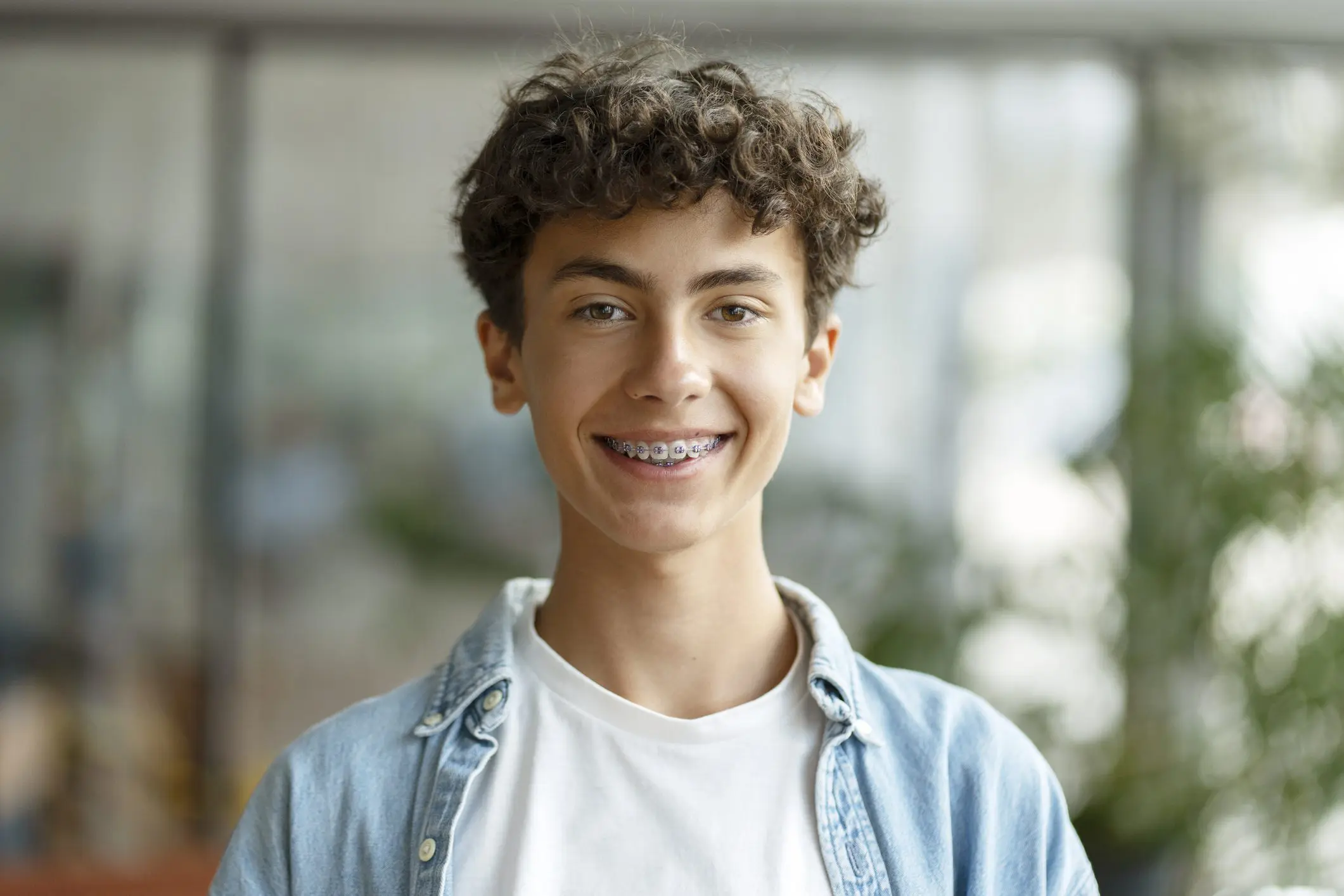 A smiling teenager